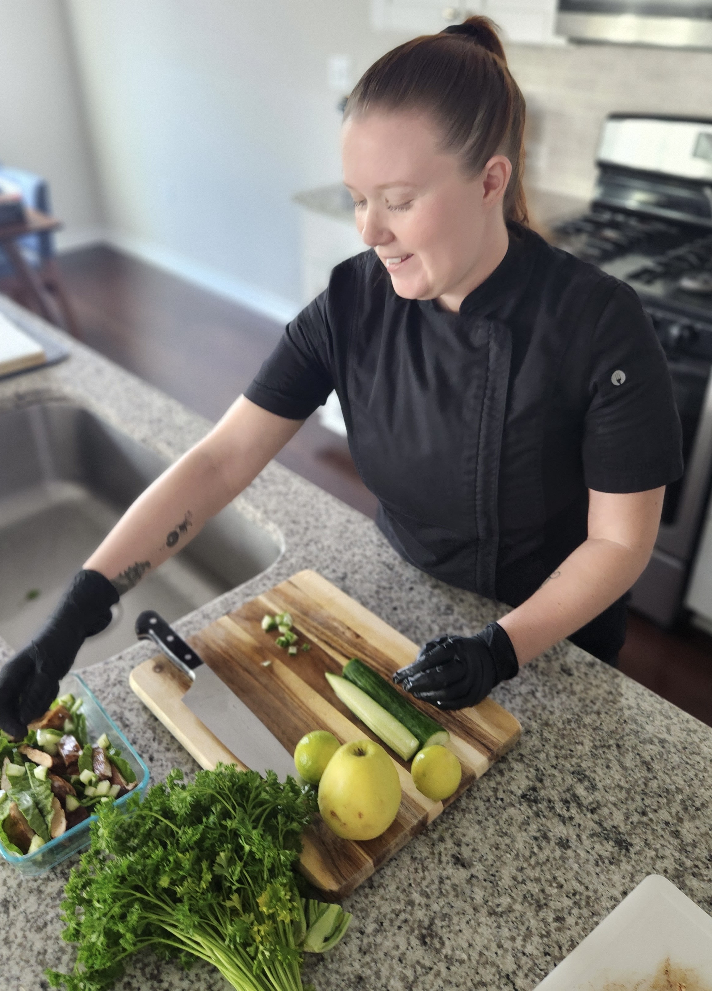 Chef portrait — behind the scenes